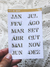 Cartela meses | Bem-me-Quero - comprar online