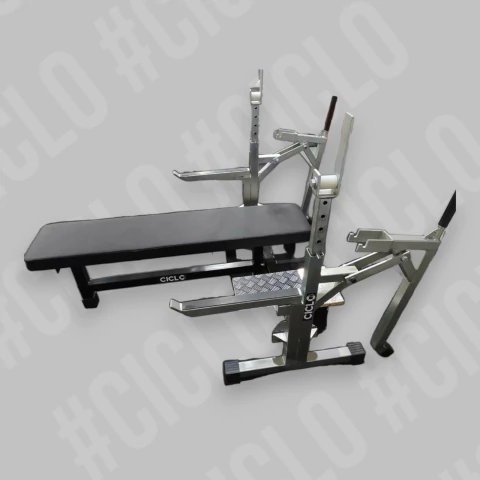 Banco de Supino Pro alavanca Dupla( pé e mão)