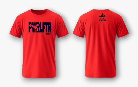 CAMISETA VERMELHA SUPINO POWERLIFTER