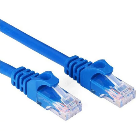 Cabo De Rede Rj45 Cat5 Internet Lan Azul Crimpado Pronto