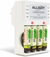 Kit Carregador + 4 Pilhas AA 4800mah Recarregável