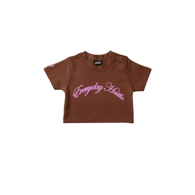 Baby Tee Everyday Hustle - Brown thumbnail 2