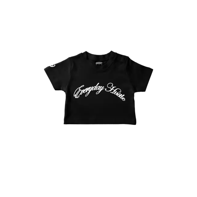 Baby Tee Everyday Hustle - Black thumbnail 2