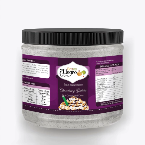 BASE PARA FRAPPE DARK COOKIES 800 GR - comprar en línea