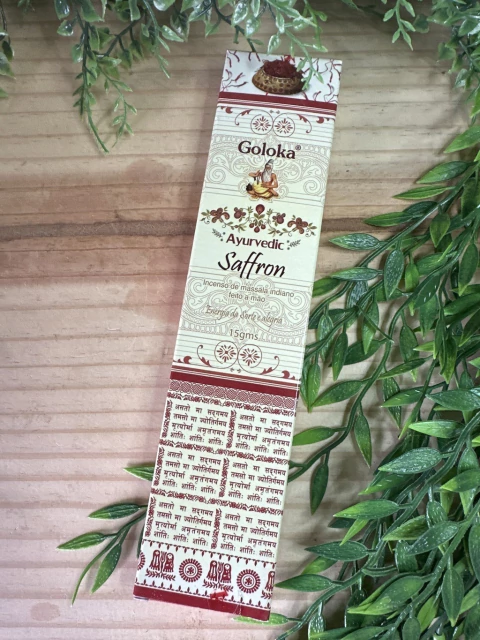 Incenso Goloka Saffron - Ayuverda
