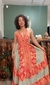 Vestido Indiano Longo - Vermelho/Verde