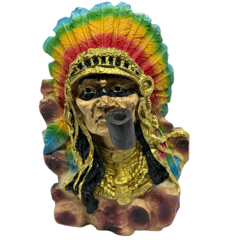 Incensário Cascata Indio - Penacho Colorido