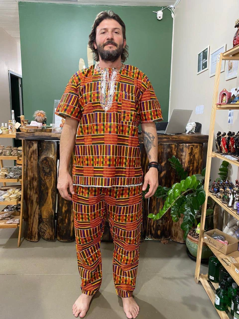 Conjunto Africano Masculino - Cores 1