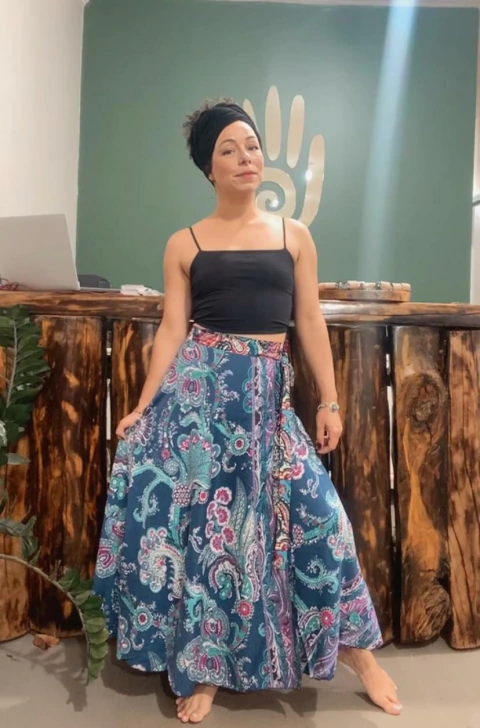 Saia Envelope Dupla Face - Azul