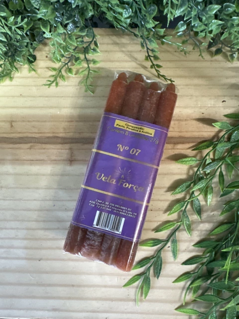 Vela Palito Marrom (Pacote)