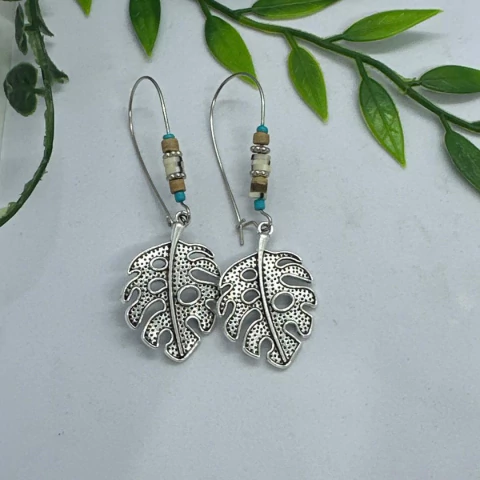 Brinco Boho Flor Decorado