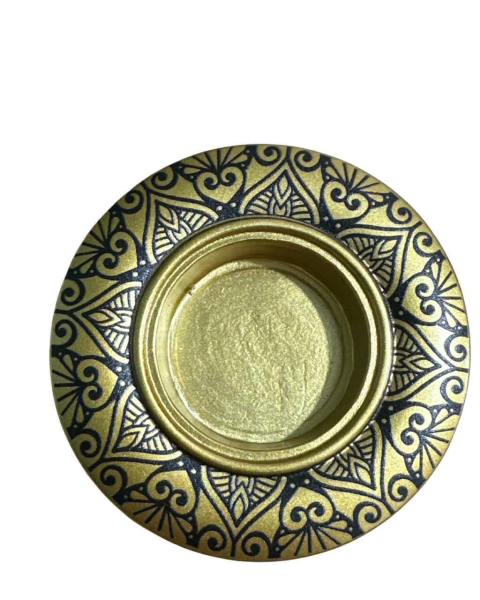 Castiçal Resina Dourado e Preto Modelos