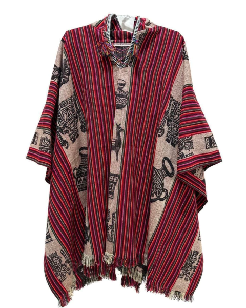 Poncho Peruano Andino - Vinho