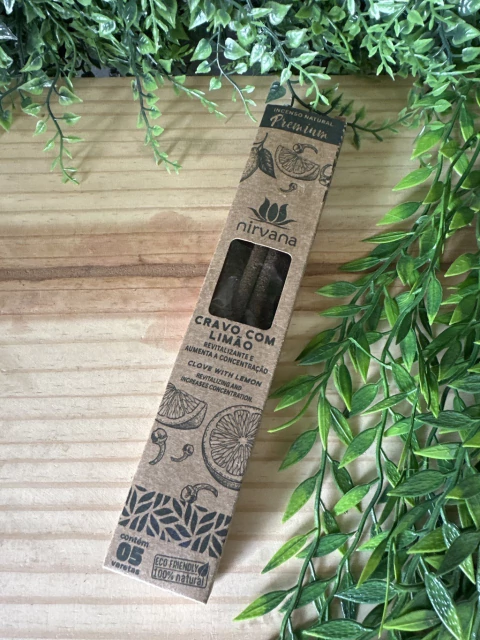 Incenso Cravo Com Limão Premium - Nirvana