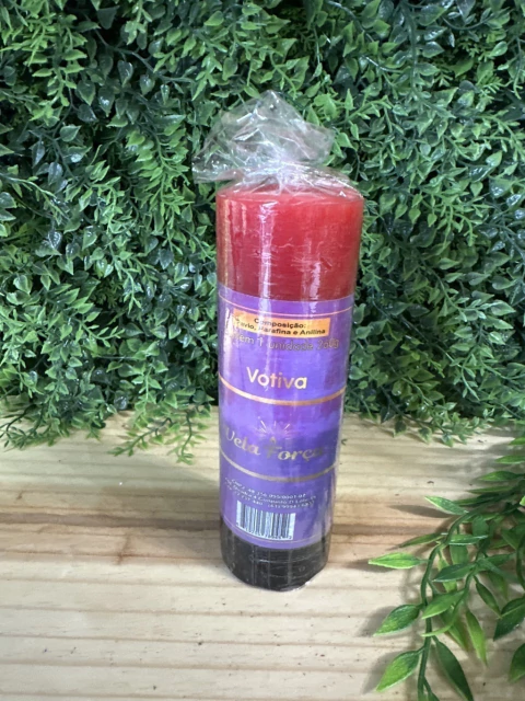 Vela 7 Dias Vermelha E Preta