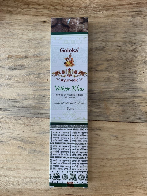 Incenso Goloka Ayurvedic Vetiver Khus