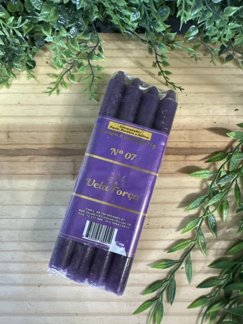 Vela Palito Roxa (Pacote)