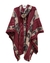 Poncho Peruano Andino - Vinho - comprar online
