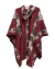Poncho Peruano Andino - Vinho - comprar online