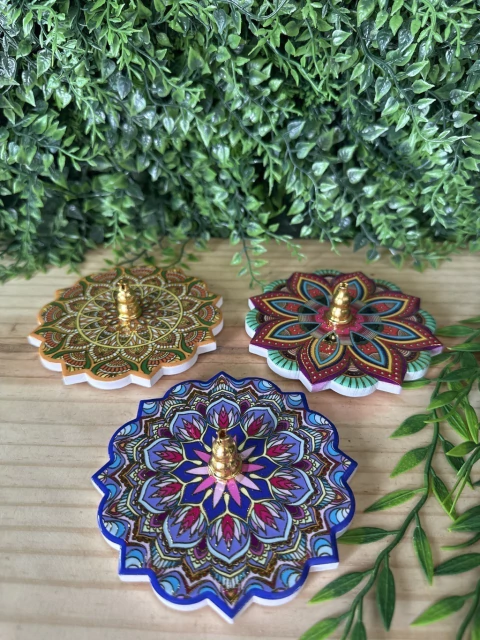 Incensário Mandala Resina