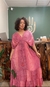 Vestido Indiano Manga - Rosa