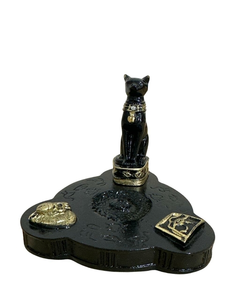 Incensário Bastet Com Cristais