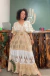 Vestido Boho Chic - Dourado/Branco