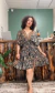 Vestido Indiano Curto Preto/Marrom