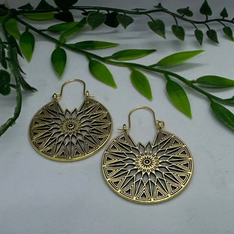 Brinco Vintage Boêmio Mandala