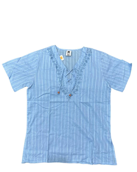 Bata Masculina Azul Claro