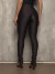 calça pregas em alto relevo com ziper skinny