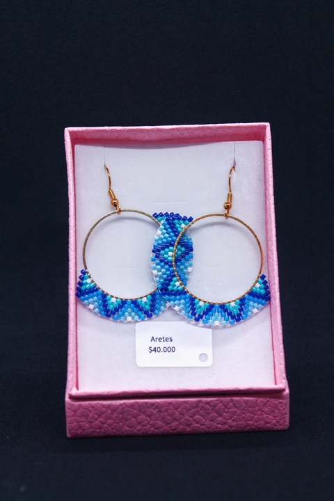 Aretes Tejidos Bleue