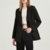 blazer preto alfaiataria feminino