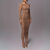 vestido marrom midi