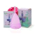 Copa Menstrual Violeta y Rosa Talle S