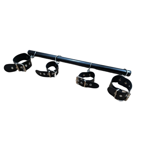 Barral cepo inmovilizador tobillos y muñequera extraible.Color rojo o negro.