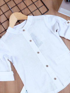 Camisa Branca Tecido Madrid Premium na internet