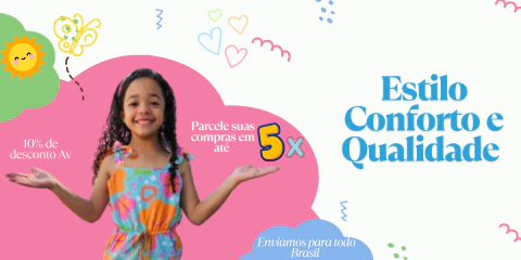 Imagem do banner rotativo Sapeka moda infantil