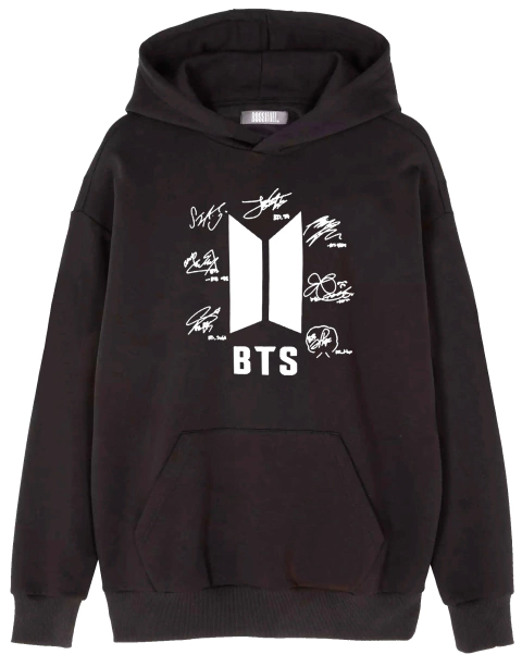 BTS Firmas - Canguro Unisex Algodón Friza - Kpop