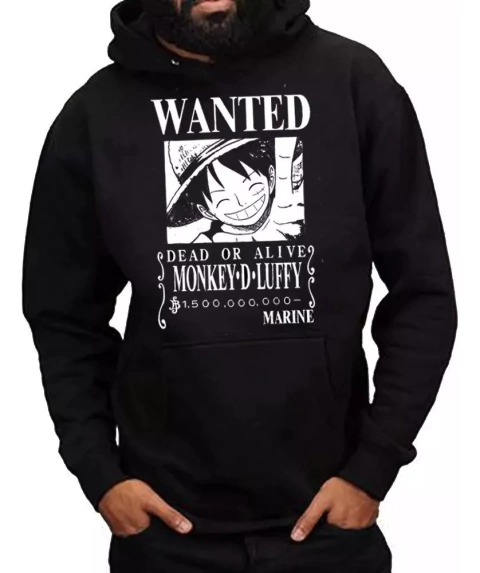 One Piece - Buzo Canguro Unisex - Anime - Manga Luffy