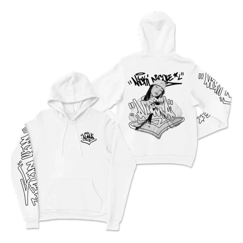 Nicki Nicole - Buzo Algodon Blanco Unisex- Alma Hip Hop Rap