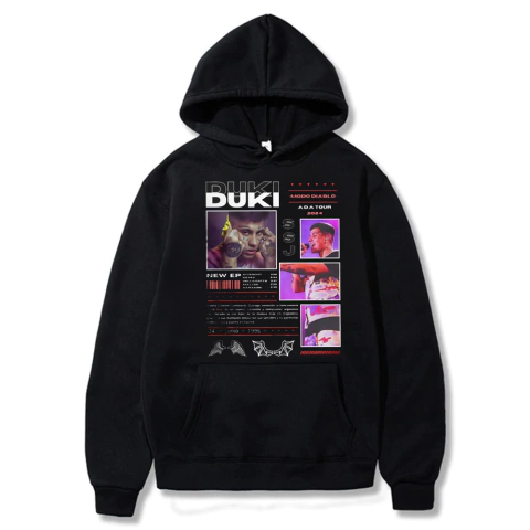 Duki - Buzo Canguro Unisex - Ada Tour 2024 Rap Hip Hop