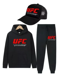 Combo Ufc - Buzo Canguro Jogging Pantalon Gorra- Mma Box