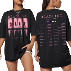 Blackpink - Remera oversize unisex - Deadline tour 2025
