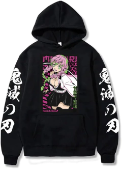 Kanroji Mitsuri - Buzo Canguro Unisex - Demon Slayer Anime