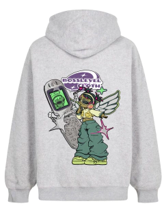 BOSSLEVEL Y2K Hoodie - Buzo Canguro Capucha Bolsillo Unisex Aesthetic en internet