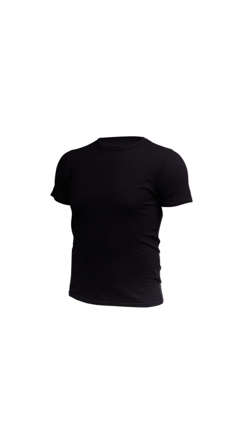 Camiseta Canelada Slim Gringa Preta