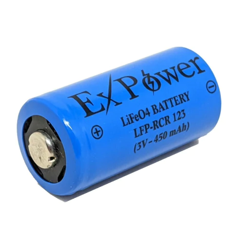 RCR123 LFP123 3.0V 450MAH LIFEPO4 REC. EX POWER / 1 BATERIA