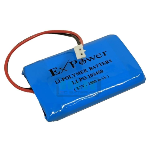 BATERIA 3,7V 1800mAh LI-PO EX POWER COM CONECTOR / 1 BATERIA