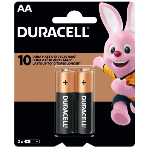 AA 1,5V ALCALINA DURACELL / 2 PILHAS